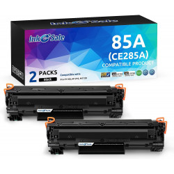 INK E-SALE Replacement for HP CE285A (85A) Black Toner Cartridge 2 Pack